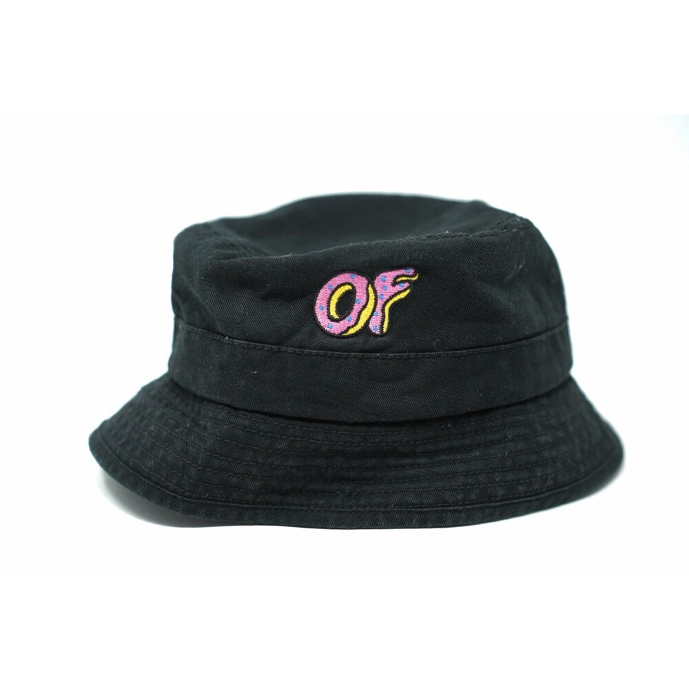 Odd Future OFWGKTA Donut Logo Black Bucket Hat Cotton
